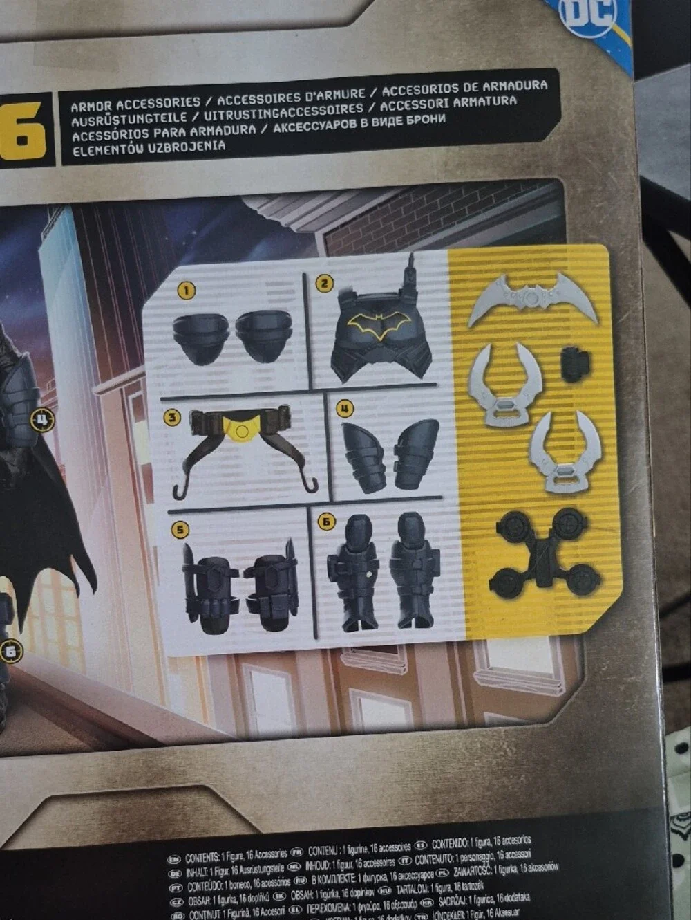 DC Batman Adventures Action Figure with Black and Gold Armor